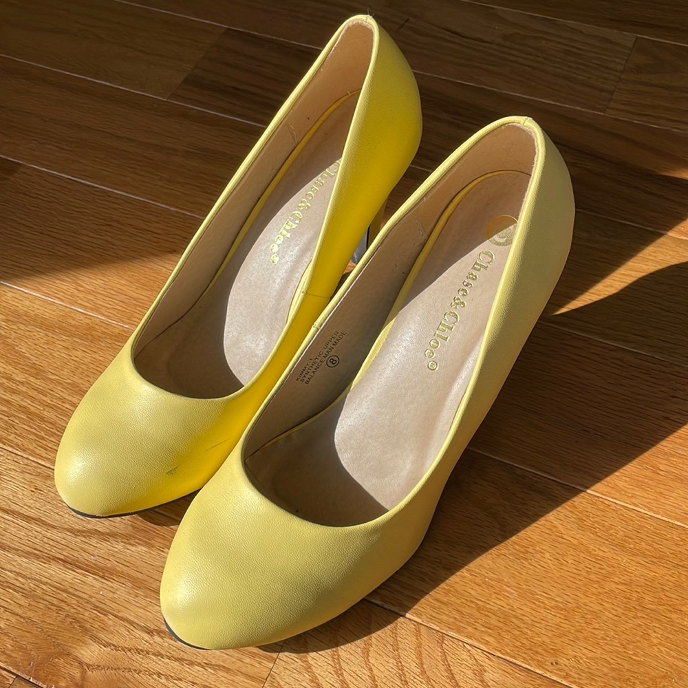 Lemon Yellow heels
